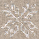 Nordic Cross-stitch Snowflake 1
