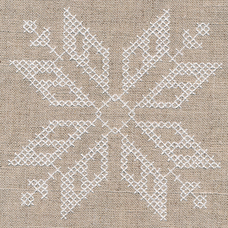 Nordic Cross-stitch Snowflake 1