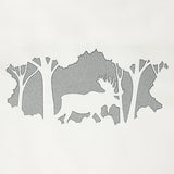 Woodland Moose Scene (Embossed)