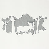 Woodland Moose Scene (Embossed)