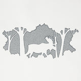 Woodland Moose Scene (Embossed)