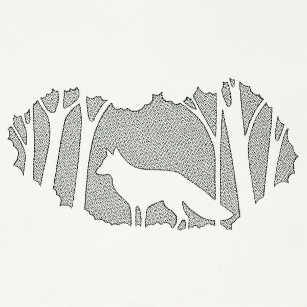 Woodland Fox Scene (Embossed)