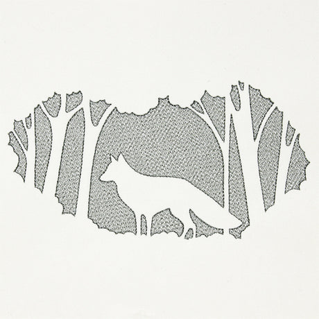 Woodland Fox Scene (Embossed)