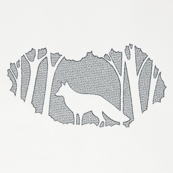 Woodland Fox Scene (Embossed)