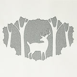Woodland Deer Scene (Embossed)