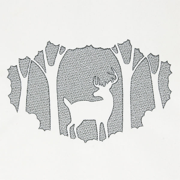 Woodland Deer Scene (Embossed)