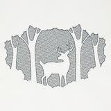 Woodland Deer Scene (Embossed)