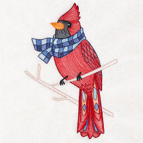 Bundled Up Birds - Cardinal