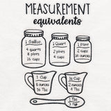 Baker's Friend Measurement Chart