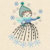 January Friend with Snowflakes