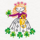 March Friend with Shamrocks and Kitten