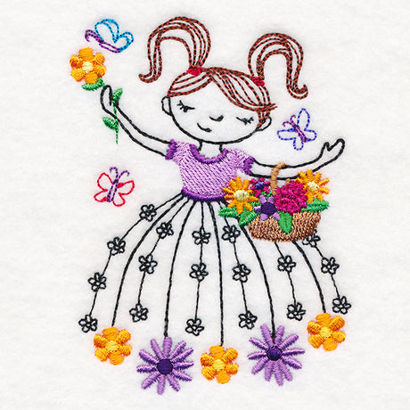 May Friend with Spring Flowers