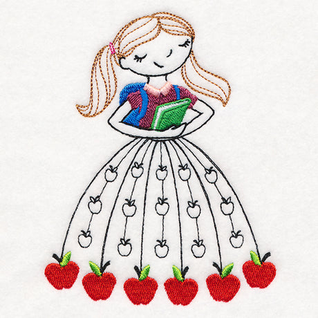 September Friend with Books