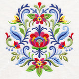 Elegant Rosemaling Crest