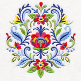 Elegant Rosemaling Crest