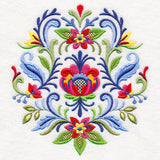 Elegant Rosemaling Crest