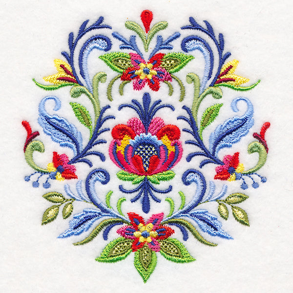 Elegant Rosemaling Crest