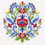 Elegant Rosemaling Crest