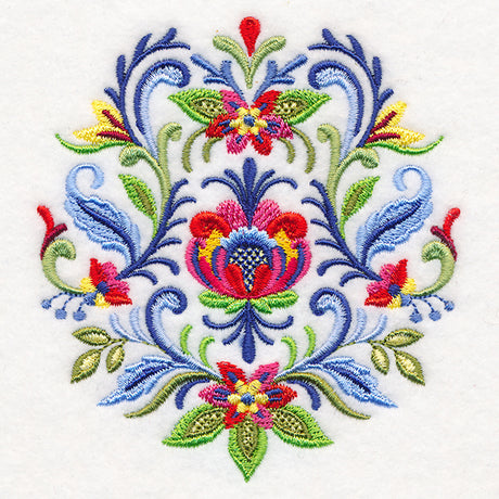 Elegant Rosemaling Crest
