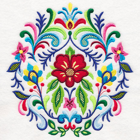 Fanciful Rosemaling Crest