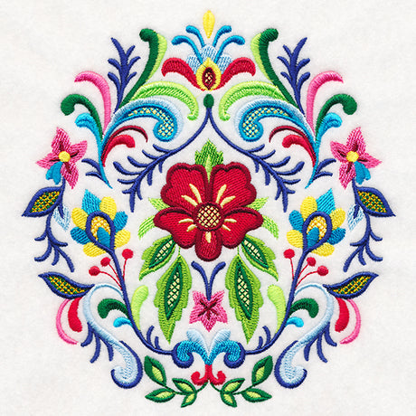 Fanciful Rosemaling Crest