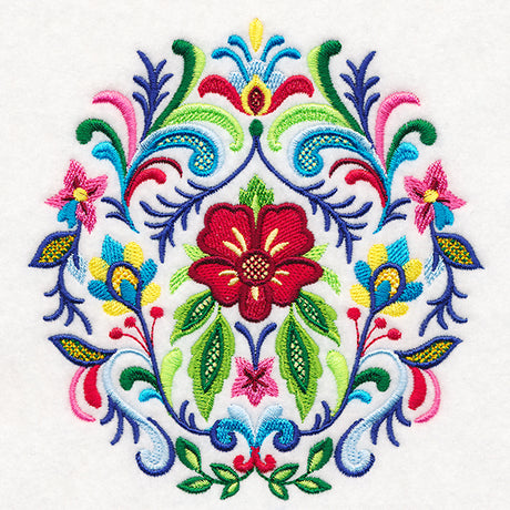 Fanciful Rosemaling Crest