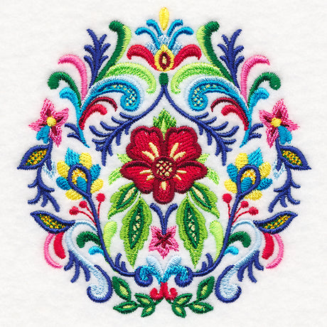 Fanciful Rosemaling Crest