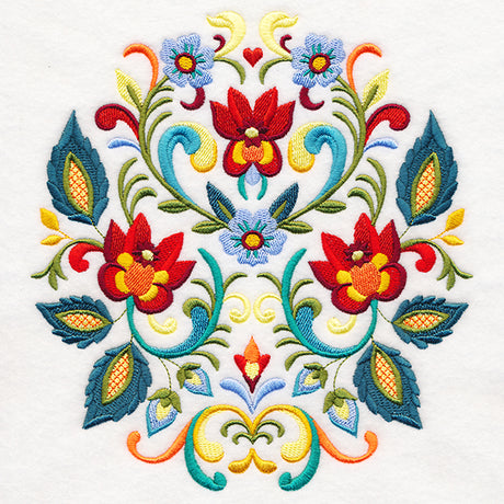 Ornate Rosemaling Crest