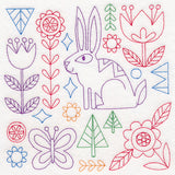 Folk Art Animal Square - Bunny (Vintage)