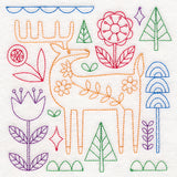 Folk Art Animal Square - Deer (Vintage)