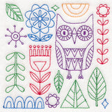 Folk Art Animal Square - Owl (Vintage)