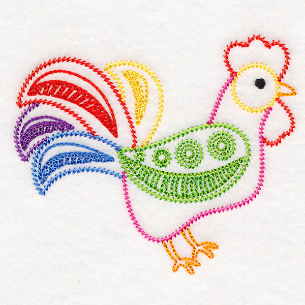 Folksy Chicken 1 (Vintage)
