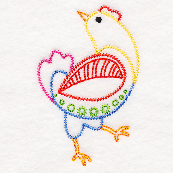 Folksy Chicken 5 (Vintage)