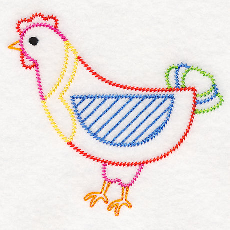 Folksy Chicken 6 (Vintage)