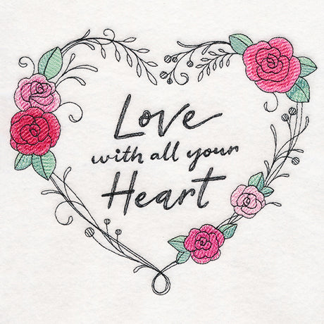 Love With All Your Heart Wreath