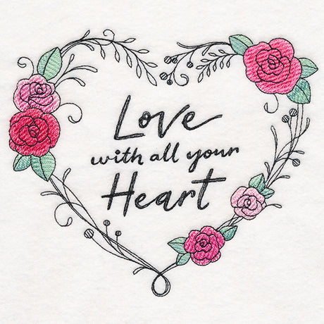 Love With All Your Heart Wreath