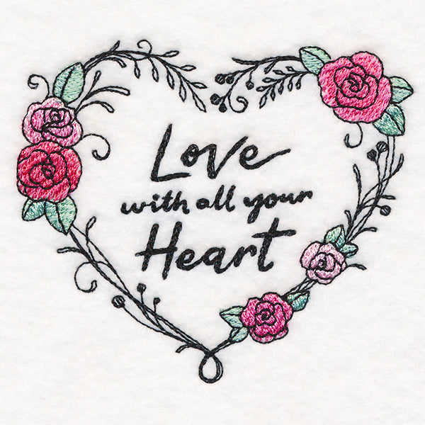 Love With All Your Heart Wreath