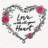 Love With All Your Heart Wreath