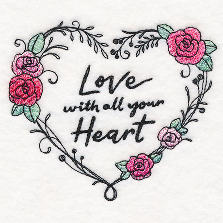 Love With All Your Heart Wreath