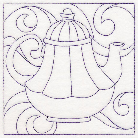 Cozy Kitchen Quilting - Teapot (Double Run)