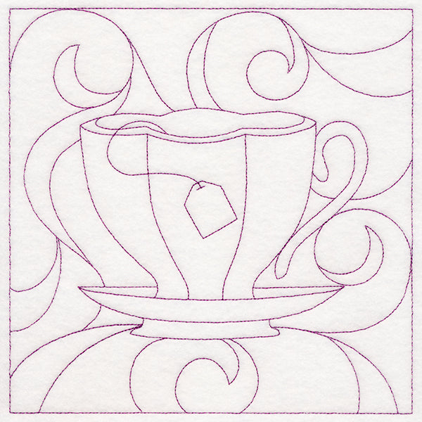 Cozy Kitchen Quilting - Teacup (Double Run)