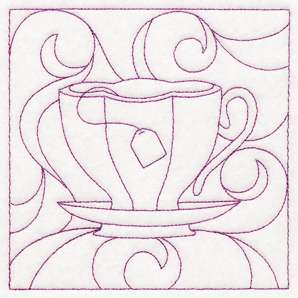 Cozy Kitchen Quilting - Teacup (Double Run)