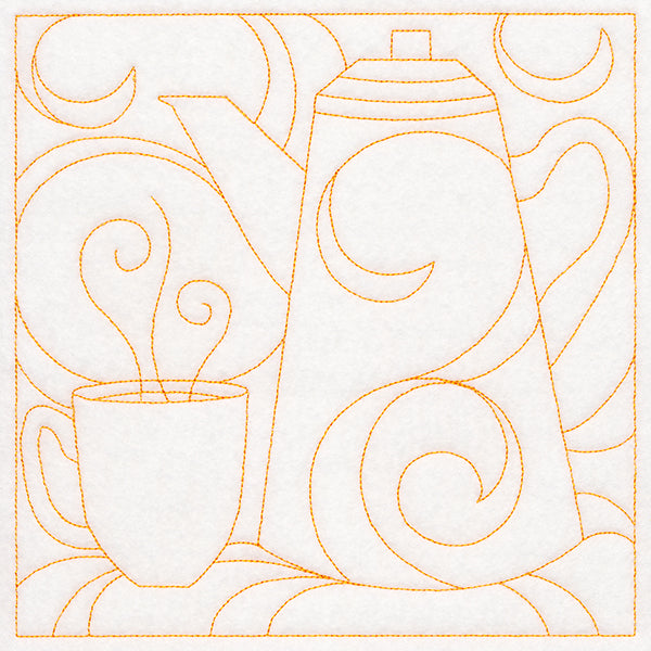 Cozy Kitchen Quilting - Coffee Pot (Double Run)