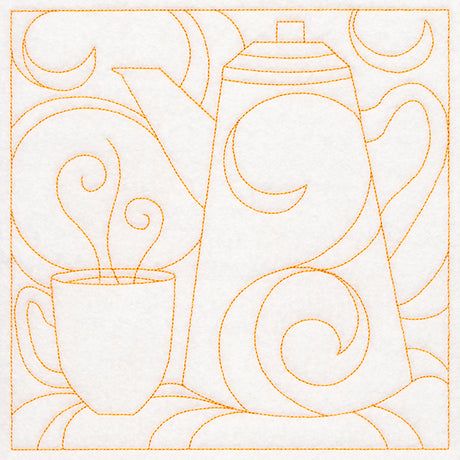 Cozy Kitchen Quilting - Coffee Pot (Double Run)