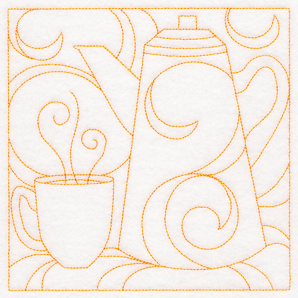 Cozy Kitchen Quilting - Coffee Pot (Double Run)