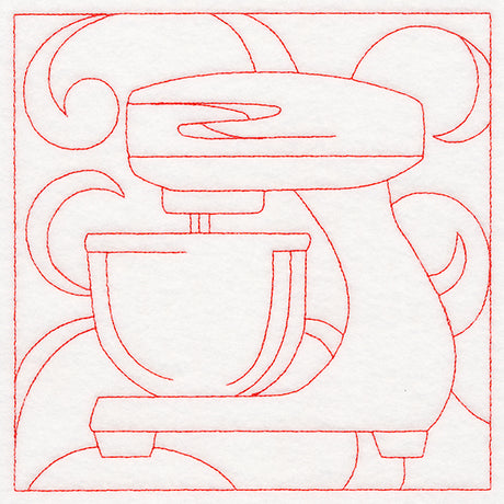 Cozy Kitchen Quilting - Stand Mixer (Double Run)