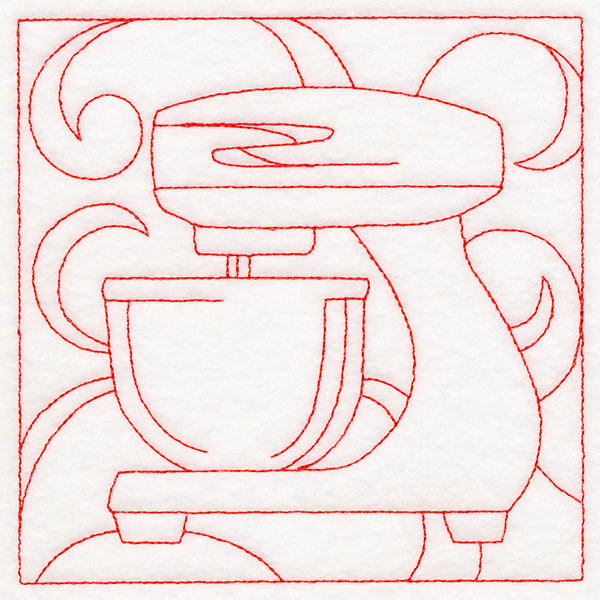 Cozy Kitchen Quilting - Stand Mixer (Double Run)