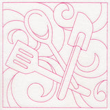 Cozy Kitchen Quilting - Utensils (Double Run)