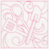 Cozy Kitchen Quilting - Utensils (Double Run)