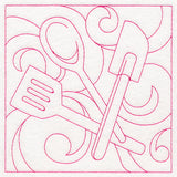 Cozy Kitchen Quilting - Utensils (Double Run)